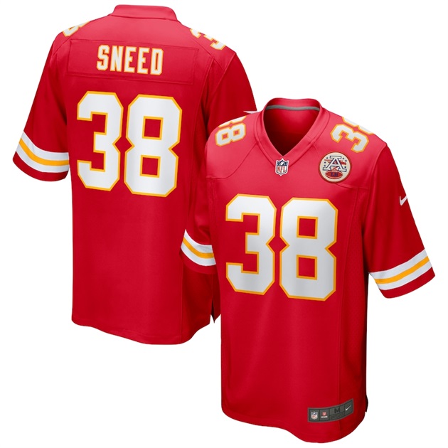 mens nike ljarius sneed red kansas city chiefs game jersey